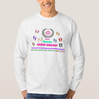 T-shirt Tee commémoratif Great-Granny 2025