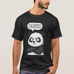 T-shirt Tee Cool Bruh Panda Drôle Dessin Animé Ours Hommes