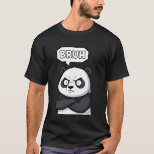 T-shirt Tee Cool Bruh Panda Drôle Dessin Animé Ours Hommes