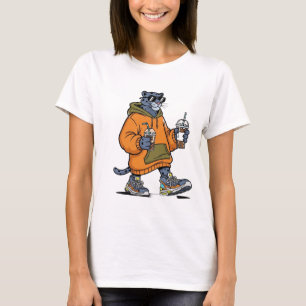 T-shirt Tee cool Panther Graphiste - Fantastique Tea Shirt