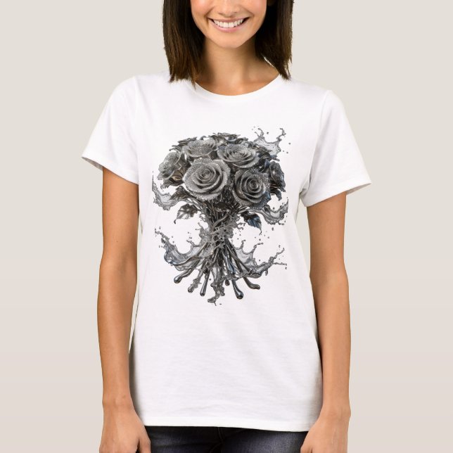T-shirt Tee Crisp Silver ROSÉES D'ARGENT (Devant)