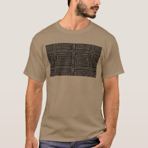 T-shirt Tee croisée Motif en chemise de galets