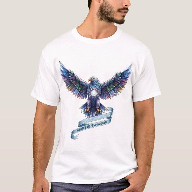 T-shirt Tee Crystal Eagle de Vision & Détermination (Devant)