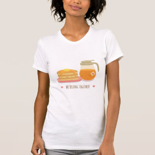 T-shirt Tee Cute Pancake et Sirop d'Érable Parfait Ensembl