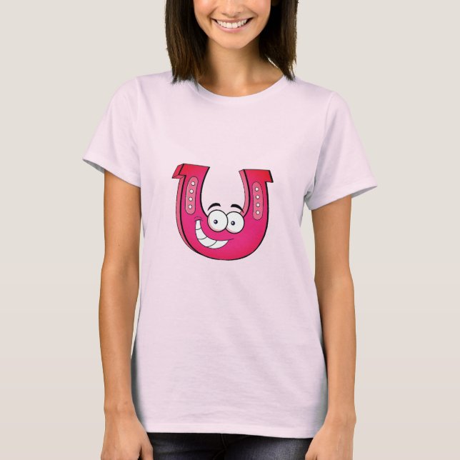 T-shirt Tee de base pour femmes avec fer à cheval (Devant)