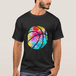 T-shirt Tee de boulet de basket - Rainbow Trippy Hippie Te