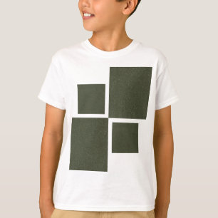 T-shirt Tee de Carrés verts de mousse personnalisable
