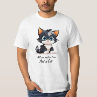 T-shirt Tee de chat par NickysArt