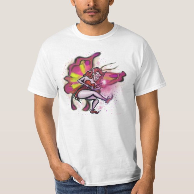 T-shirt Tee de fée rose (Devant)