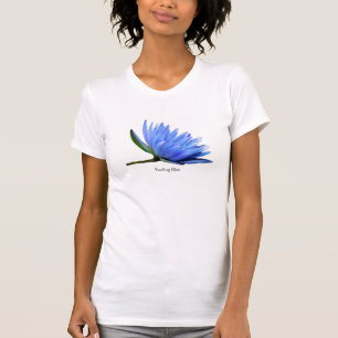 T-shirt Tee de femme avec Lily d'eau bleue