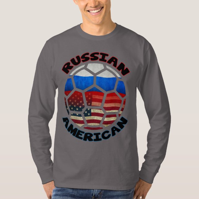 T-shirt Tee de football américain russe (Devant)
