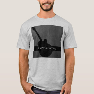 T-shirt Tee de guitare foncée personnalisée