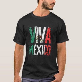 T-shirt Tee de la fête de l'indépendance du Mexique  Viva 