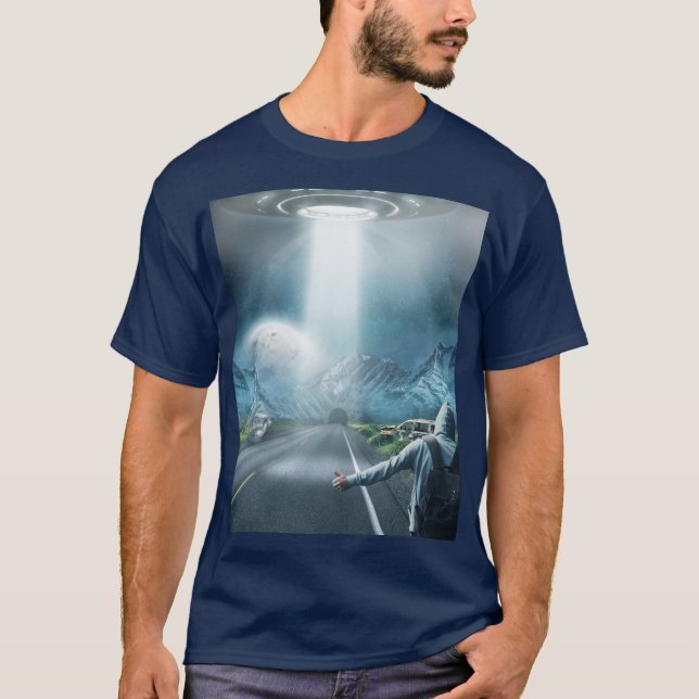 T-Shirt Tee de la navette spatiale extraterrestre  (Devant)