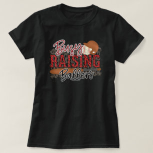 T-shirt Tee de maman de baseball - Raising Ballers Graphic