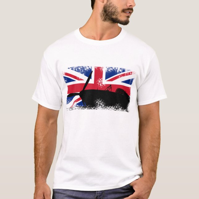 T-shirt Tee de mode détruite (Devant)