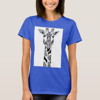 T-shirt Tee de muscle de girafe de Patchwork