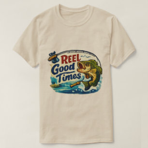 T-shirt Tee de pêche à la bonne heure