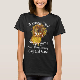 T-shirt Tee de répétition de dîner de mariage floral 2037