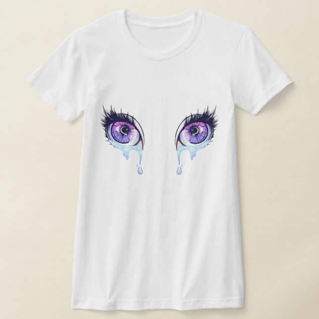 T-shirt Tee de style douceur pour femmes avec un oeil uniq (Poser)