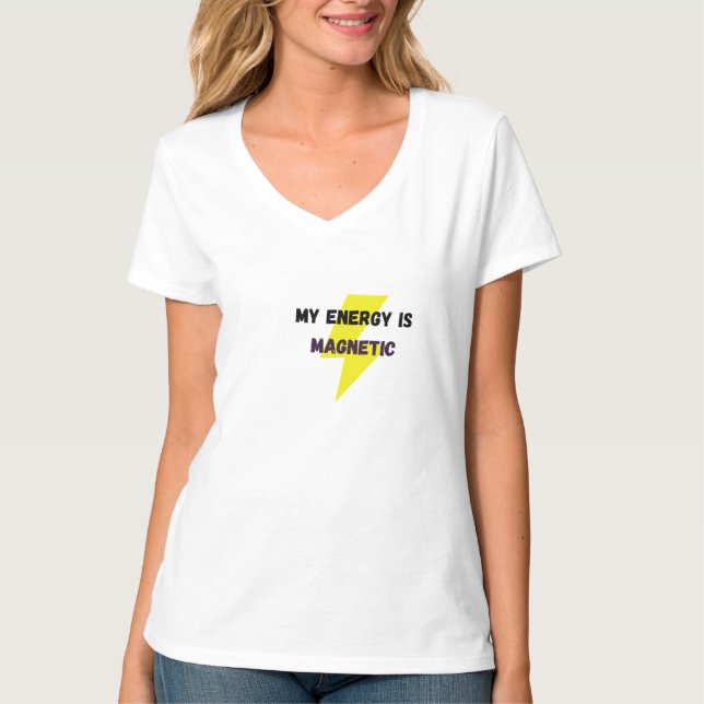 T-shirt Tee d'énergie magnétique (Devant)