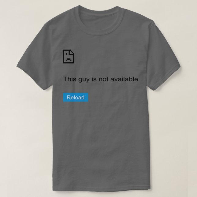 T-shirt Tee d'erreur drôle (Design devant)