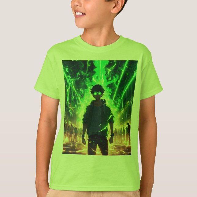 T-shirt "Tee d'harmonie verte" (Devant)