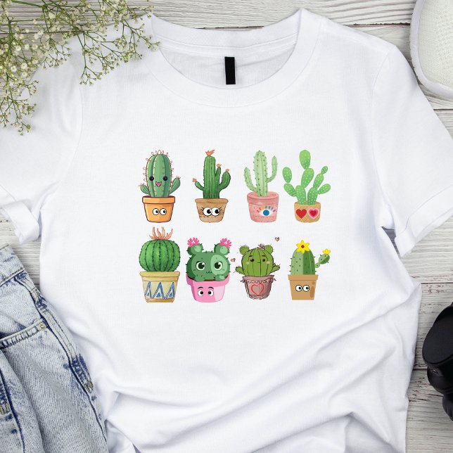 T-shirt Tee d'impression plus cactus (Cover)