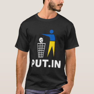 T-shirt Tee drôle anti Poutine Put.in soutien Ukraine 