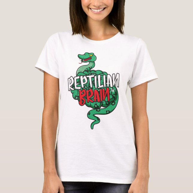 T-shirt Tee du cerveau reptilien (Devant)