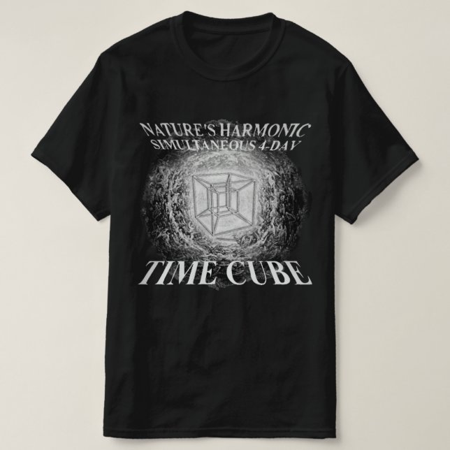T-shirt tee du cube temps (Design devant)