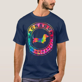 T-shirt Tee Dye Long Cheveux Dachshund Chien Maman Papa Pe