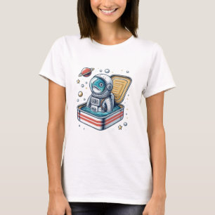 T-shirt Tee Femme Astronaute Sardine Excentrique