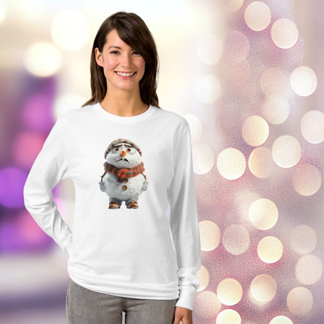 T-shirt Tee femme Snowman (Créateur téléchargé)