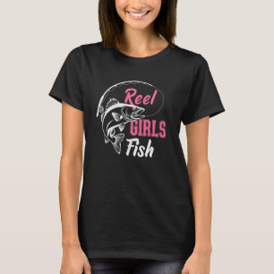 T-shirt Tee Filles de pêche Pêcheur Maman Tee Fan de poiss