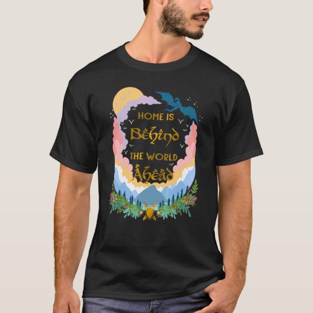 T-shirt Tee Fleur Maison Est Derrière Le Monde Devant (Devant)