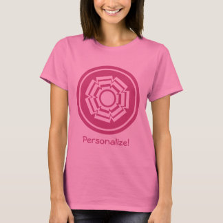 T-shirt Tee Floral Groove femmes, Magenta
