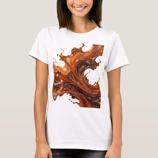 T-shirt Tee Fresh Silver CHOCOLATE SPLASH (Devant)