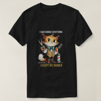 T-shirt Tee Fun Chat Coiffeur