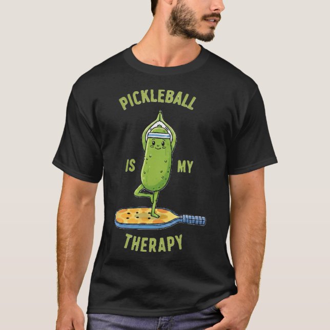 T-shirt Tee Fun Picklell Est Ma Thérapie Paddle  (Devant)
