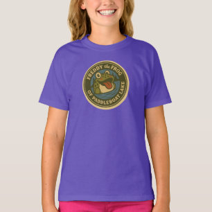 T-shirt Tee Funky Freddy Frog du lac Paddleboat pour enfan