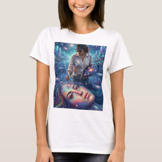 T-shirt Tee graphique crâne et chaînes de fantasy dark épi