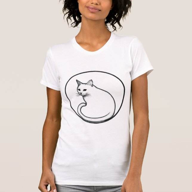 T-shirt Tee graphique de chat mini pour les amoureux des a (Devant)