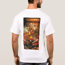 Tee graphique de la machine à Pinball rétro