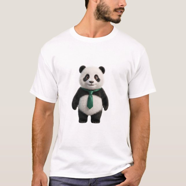T-shirt Tee graphique élégant avec un panda mignon - Profe (Devant)