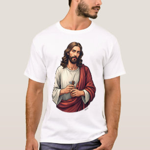 T-shirt Tee gravure vintage Jésus charpentier Mark 2