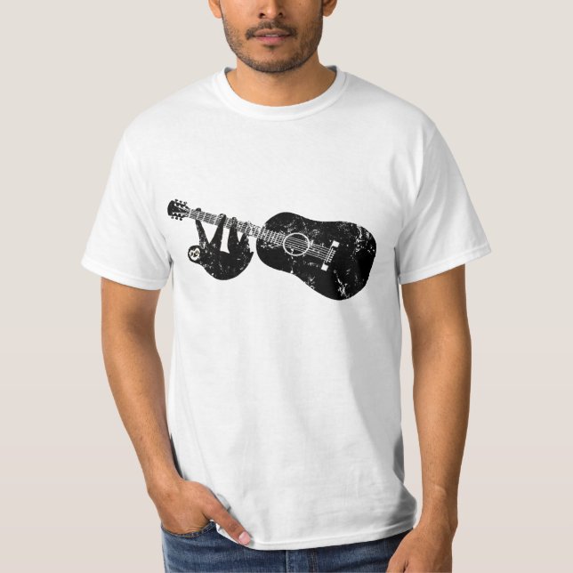 T-shirt tee guitare vintage en parfum (Devant)