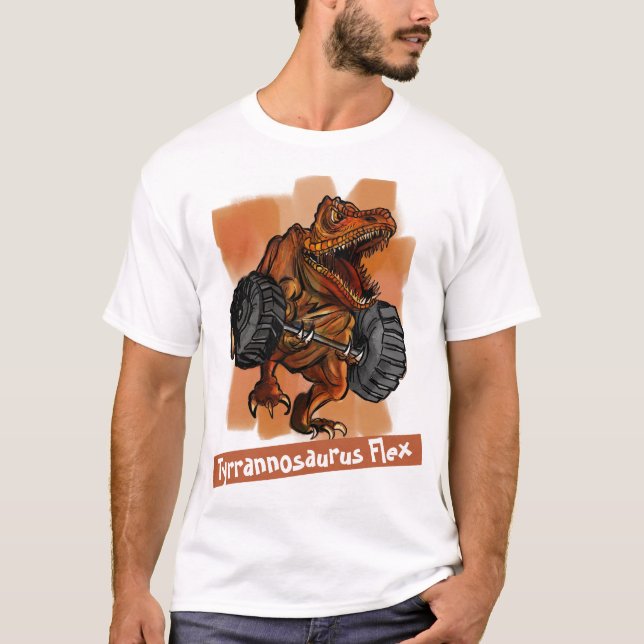 T-shirt Tee Humour T-Rex de Gym Lover - 'Tyrannosaurus Fle (Devant)