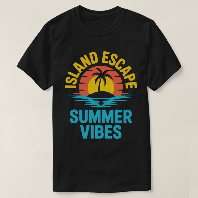T-shirt Tee Island Escape (Design devant)