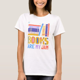 T-shirt Tee « Les livres sont ma passion » – Chemise color